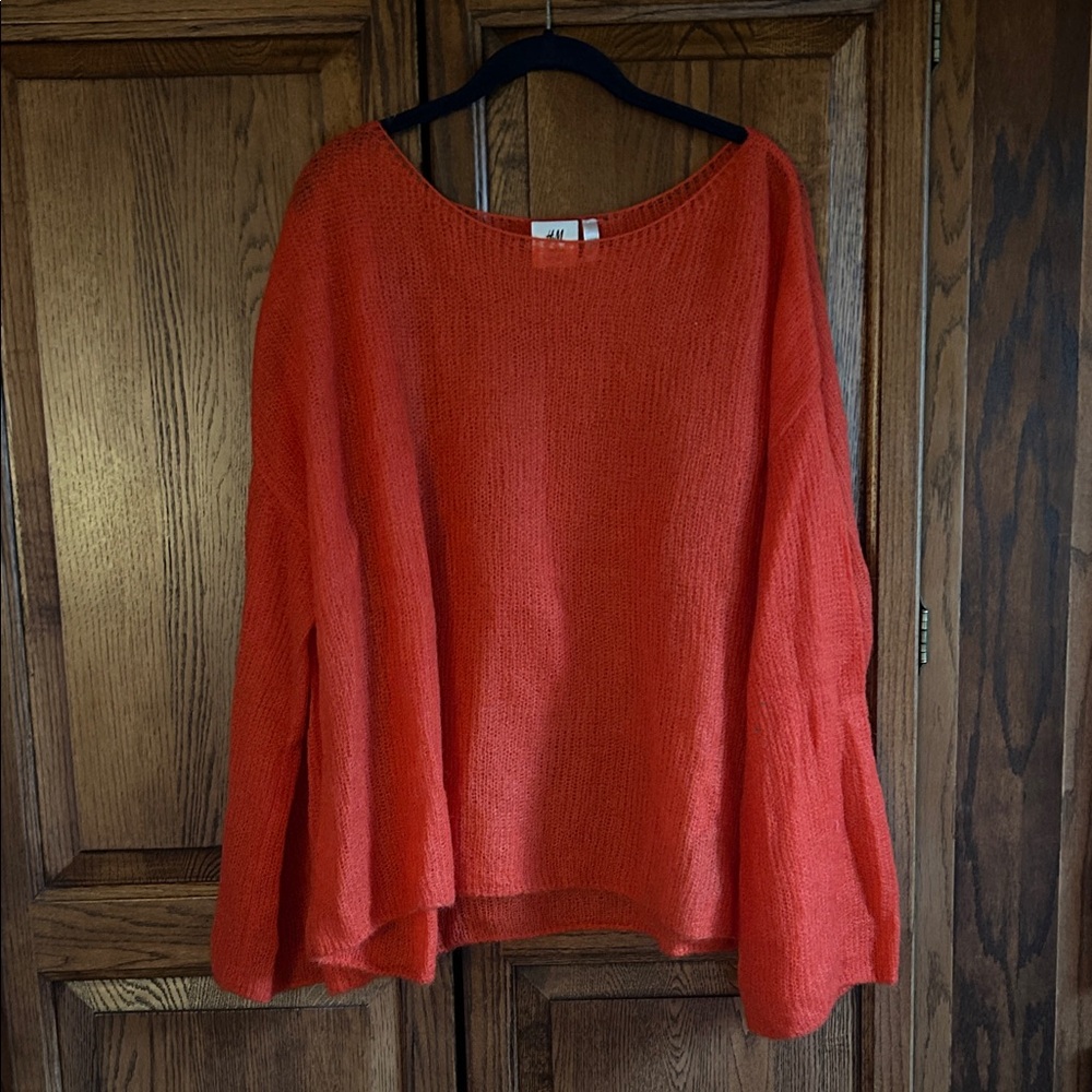 H&M Women's Bright Orange Sweater